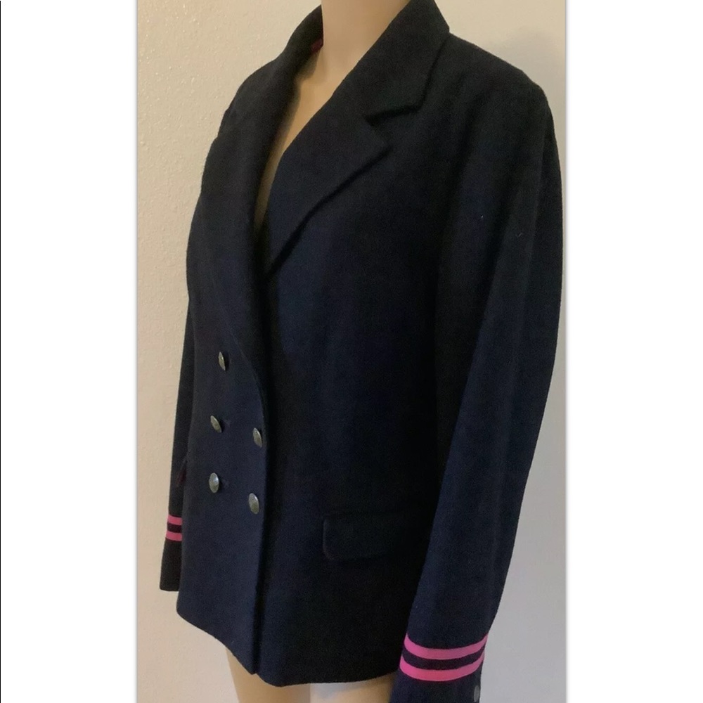 American Eagle Outfitters Women’s Wool Coat Jacket sz XL blue - Picture 8 of 14